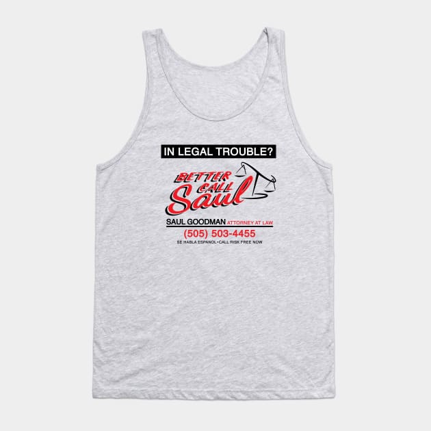 Better Call Saul Tank Top by jealousclub